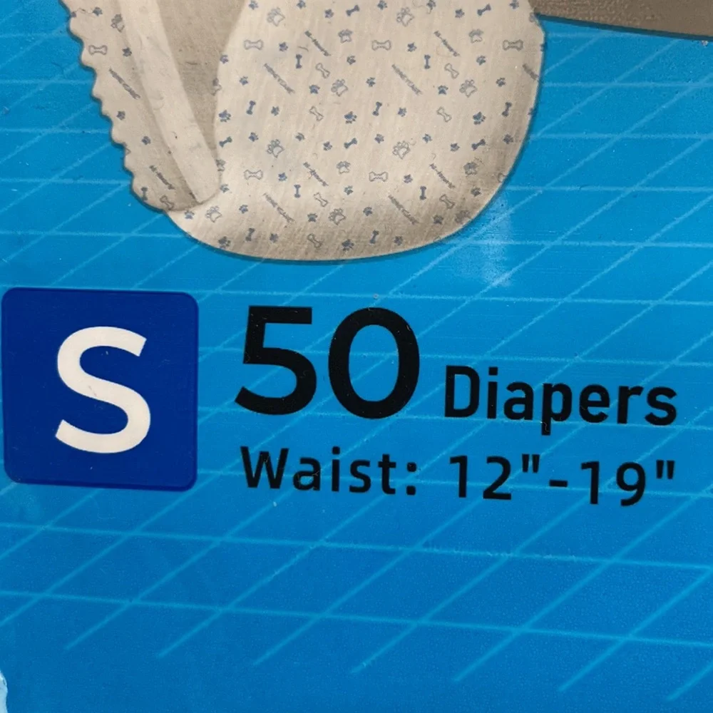 Male Dog Diapers- Fantastic Housebreaking Aid- NEW - Unopened!